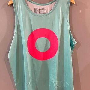 SEC 119 Men's Aqua Tank Top with Pink Phish donut